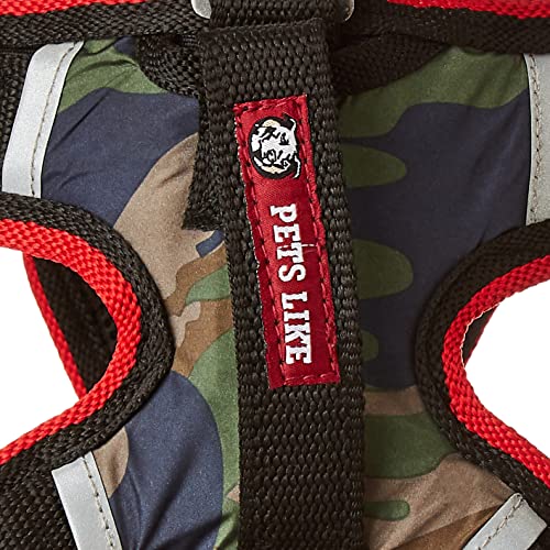 Image of Pets Like Double Side Padded Harness Army(Medium)