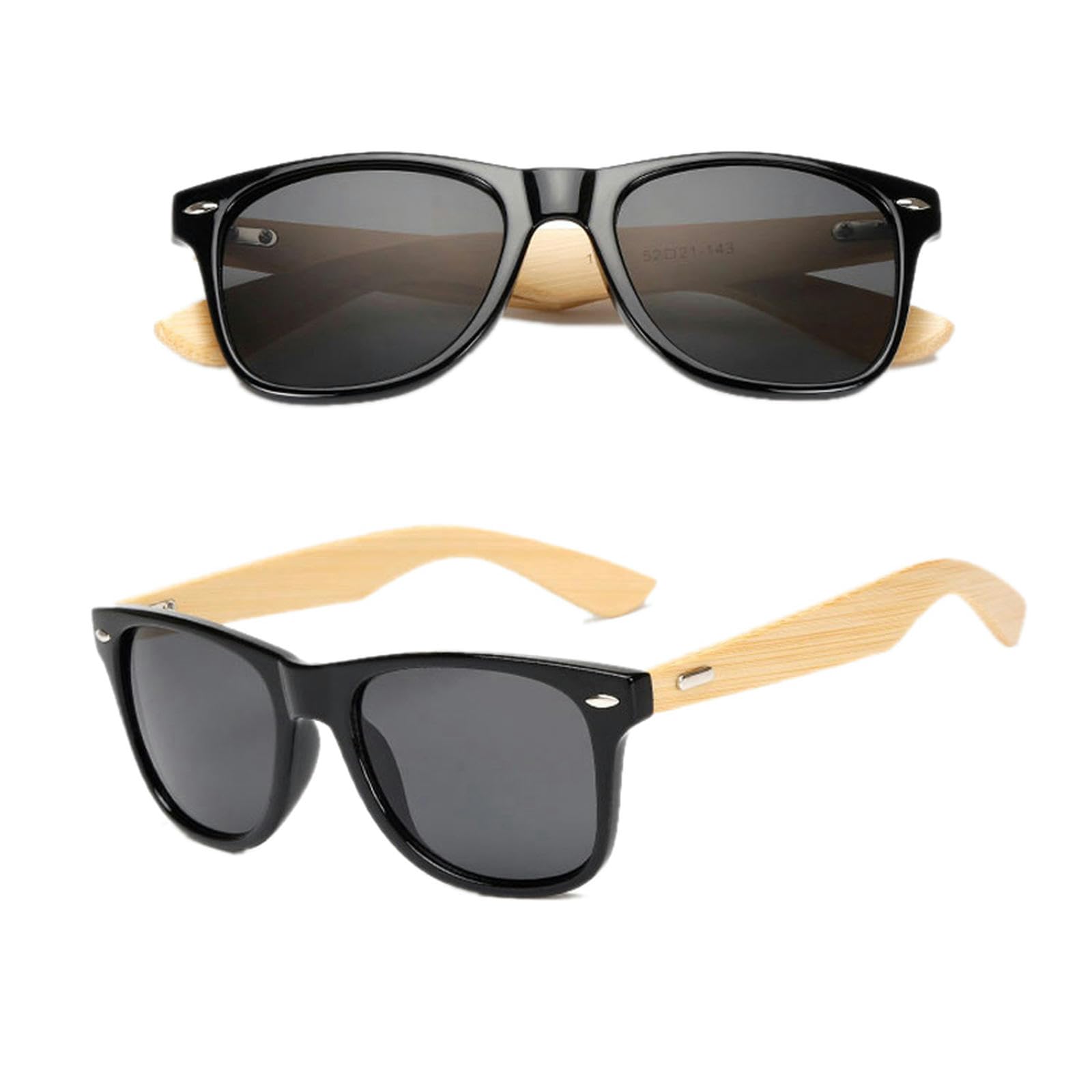 NOGRAX Occhiali Occhiali Da Sole Bamboo Braccio In Legno Vintage Occhiali Da Sole Per Uomini Occhiali Da Sole Retrò Occhiali