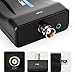 CVBS BNC to HDMI Converter, Composite BNC and Audio Input to HDMI Output Adapter with 720P/1080P Switch, Transfer Analog Video Signal from CCTV Security Camera to HD Monitor Projector Computer
