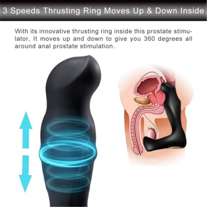 Plug anale Telescopico Massaggiatore della prostata Vibratore Telecomando Anale Butt Plug Prostata Vibrante Masturbatore Giocattoli del sesso