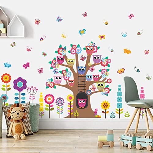 Vinilos decorativos Brown Tree Flowers 2 piezas miniatura 3