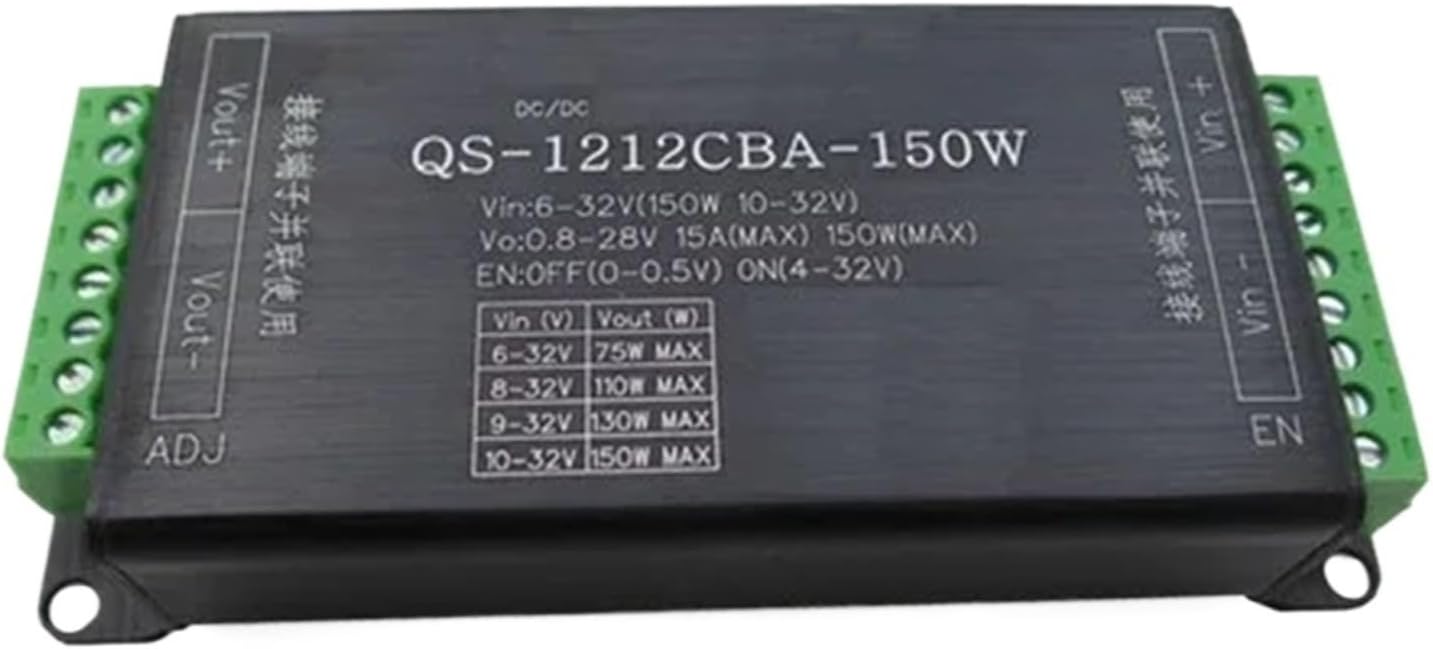 ETURBEV QS-1212CBA-150W 150W DC-DC 6-32V - 0.8-28V ブーストコンバーター ノートブ  RWS150B-28 :
