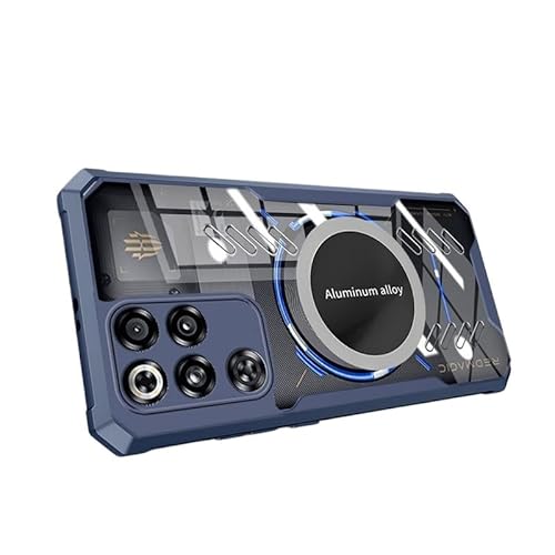 m[uhi RedMagic 11 Pro/11 Pro+Ή TPUP[X, GAobOSʕی, }Olbgt, ϏՌ, VvfUC, OXdグ (u[, Red Magic 11 Pro+)