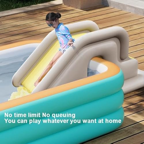 Miniatura 2 de Tobogán Inflable Para Piscina Infantil - Toboganes Anti-Volcamiento Para Diversión En Exterior Resbaladillas Inflables Para Suelo, Zona De Juegos Acuáticos Y Piscinas Enterradas