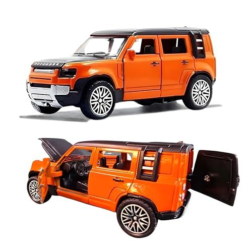 Image of Diecast Defender Small Toy Car with Openable Doors, Bonnet & Boot Pull Back Action for Kids Alloy Metal Diecast Model (Multi Color - Color as per Availability)