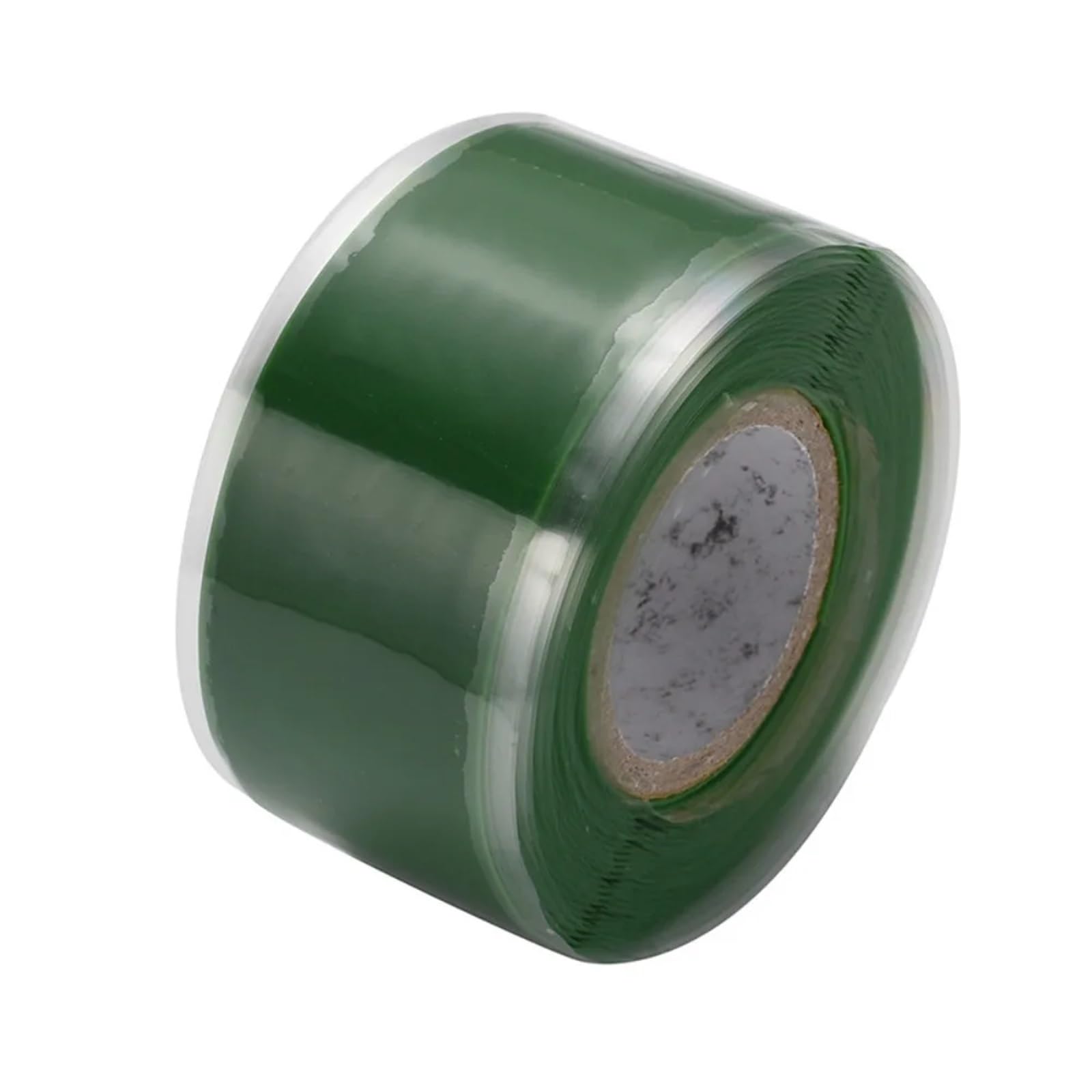 Nastro isolante in gomma siliconica autofusibile, Nastro for tubi in silicone autofondente da 12 rotoli 1 pollice x 10 piedi 0,5 mm multicolore(Green)