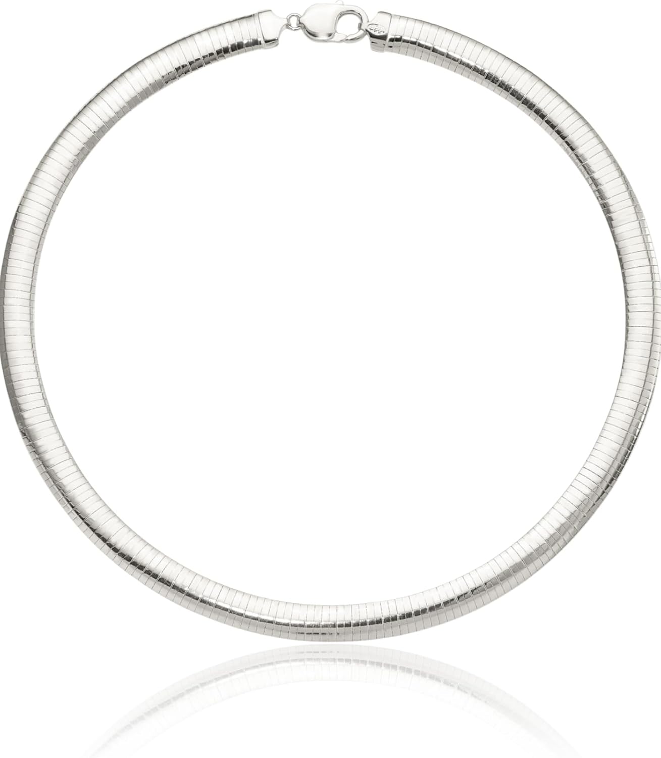 IceCarats 925 Sterling Silver 10mm Chunky Omega Chain Necklace Polished