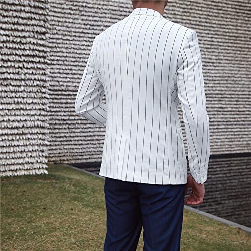Veste rayé à deux boutons pour hommes Kromoc