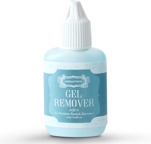 GEL REMOVER for Eyelash Extension / Quickly and Easily Removes Eyelash Extension Adhesive / Fast Dissolution Time / 15ml (Aqua)