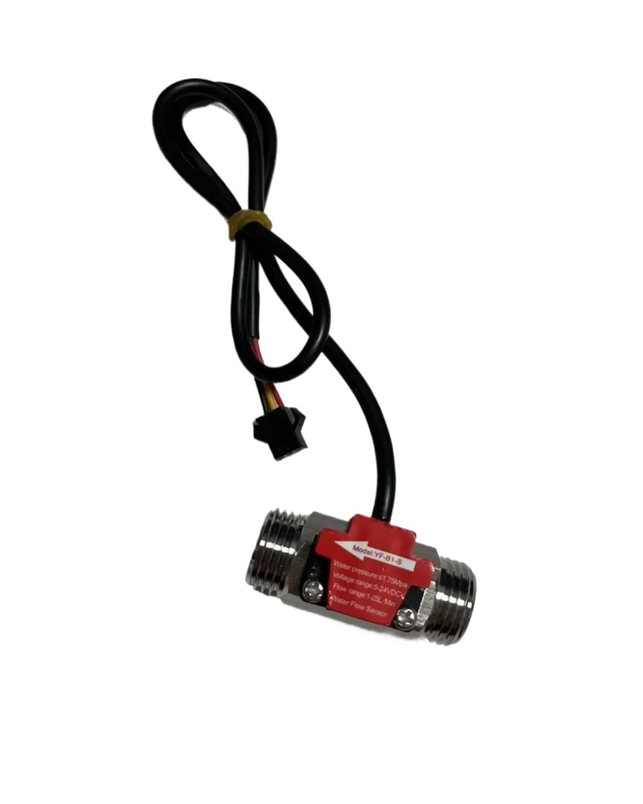BALYDLUL YF-B10-S 1 Inch Stainless Steel Flow Meter,electromagnetic Flow Sensor, Flow Rate 58mm(YF-B1-S 4points 50mm)