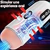 Mini Masseur Masturbateur pour Homme (Vagin et) Realiste Langue Toy Hommes Ventouse Jouet Femmes T Shirt Hommes G40W-3 #1