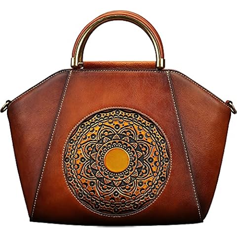 Genuine Leather Women's Satchel Handbag Cover
