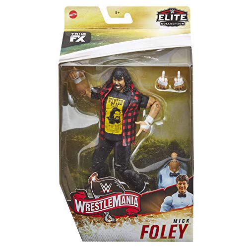 Wwe Elite Collection Mick Foley Wrestlemania 22 Action Figure With Deluxe Articulation, Life-Like Detail, Authentic Ring Gear, Swappable Hands & Accessory #TOP6