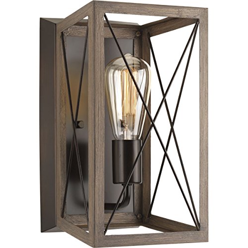 Progress Lighting P710012-020 Briarwood Antique Bronze One-Light Wall Sconce, Architectural by Progress Lighting - Used condition - US$13.57