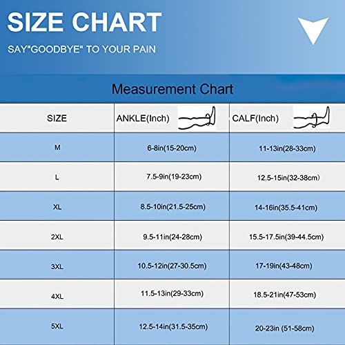 Image of Extra Wide Calf Compression Socks Toeless for WomenMen 20-32mmHg Plus Size