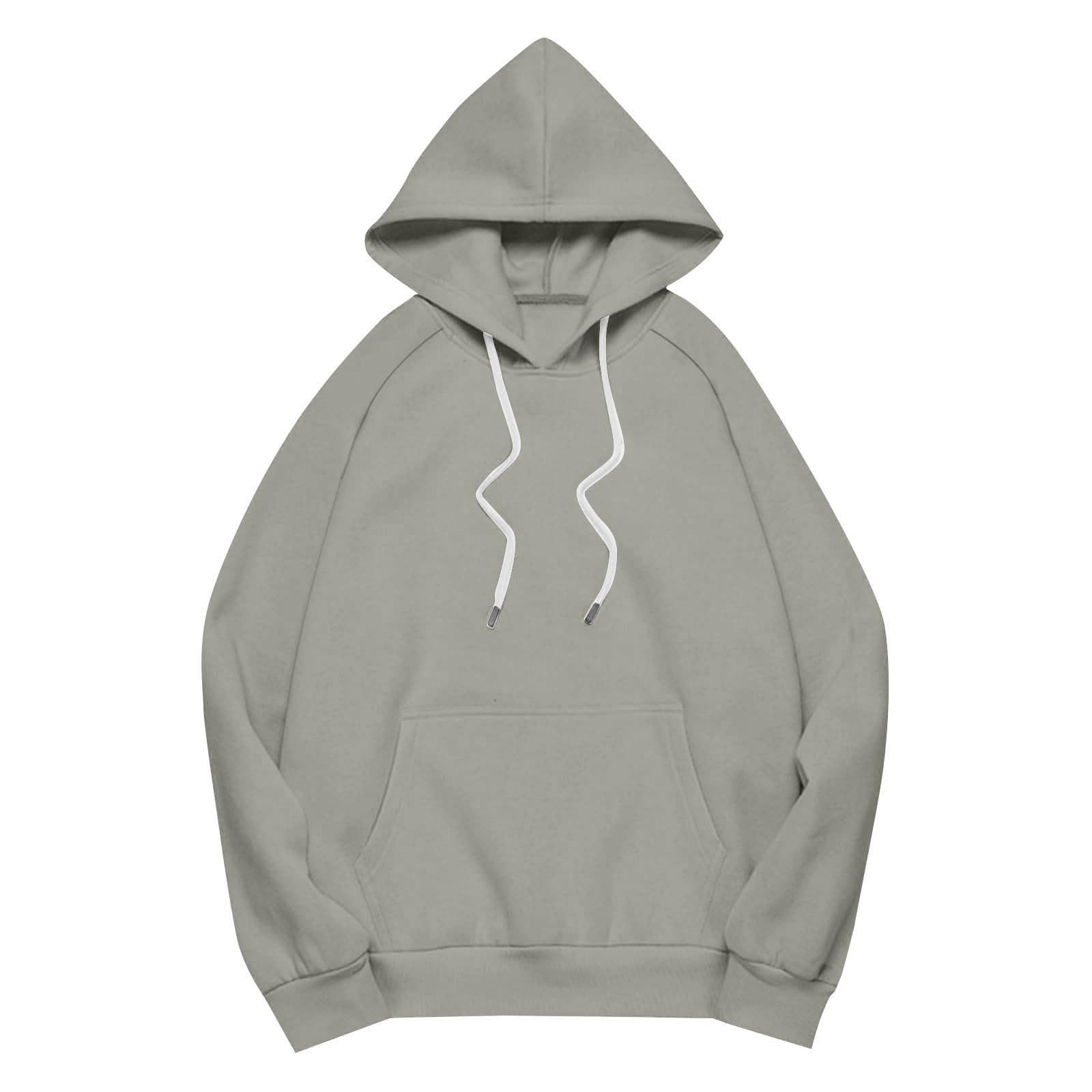 Sweat à Capuche Femme Casual Hoodie Slim Fit Sweat-Shirt Col en V Outerwear Rétro Streetwear Classique aux Couleurs Assorties Veste à Manches Longues Haut Couleur Unie Quotidien Hiver Vêtements