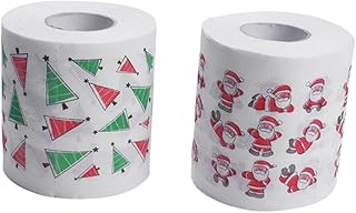 NOLITOY 2 Rolos De Rolo De Papel Higiênico Rolo De Lenço De Papel De Natal Rolo De Lenço De Papel De Natal Rolo De Papel Higiênico Colorido Papel De Seda Colorido Papel