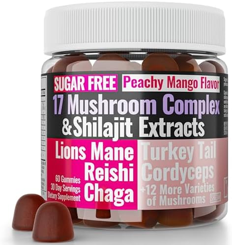 Mushroom Complex Supplement - Lions Mane, Reishi, Turkey Tail Capsules, 60 Count