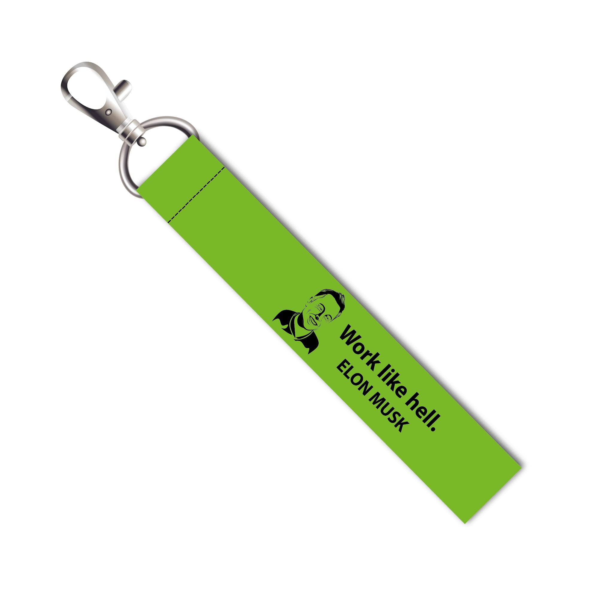 Work Like Hell Elon Musk Quotes Lanyard Tag with Swivel Lobster for Gift Luggage Bags Backpack Laptop Bags L X H 5 X 0.8 INCH-image-33