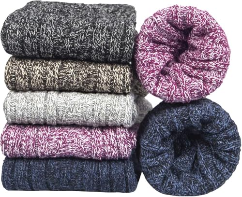 5 Pairs Merino Wool Socks Women