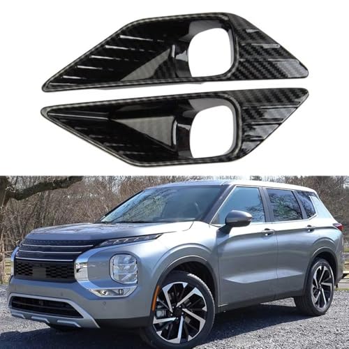 Grilles phares antibrouillard Outlander 2022 : entourage carbone résistant