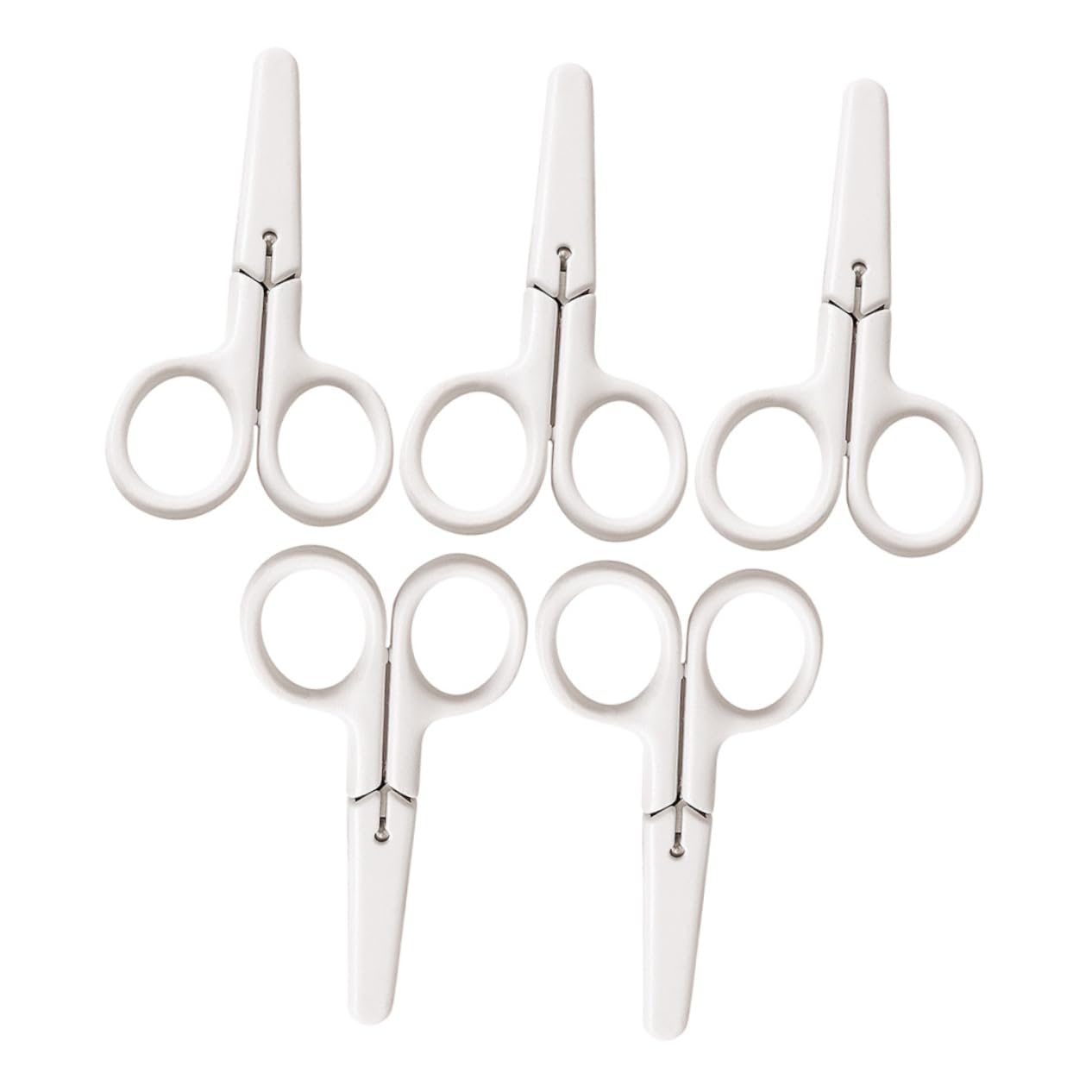 ARTIBETTER 4 Set Forbici Di Sicurezza Accessorio Per Forbici Artigianali Portatili Forbici Artigianali Per La Casa Fornitura Per Acciaio Inossidabile Bianca 5 Pezzi * 4