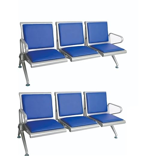 3 Seater Waiting Area Sofa Set of 2 Pcs