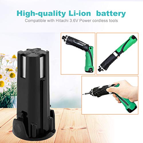 Lotive 3.6V Lithium-ion Replacement Battery Compatible with Hitachi 3.6V Battery 326263 326299 EBM315 and Hitachi 3.6V DB3DL DB3DL2 FDB3DL NT50GS NT65GA NT65GB NT65GS Cordless Power Tools