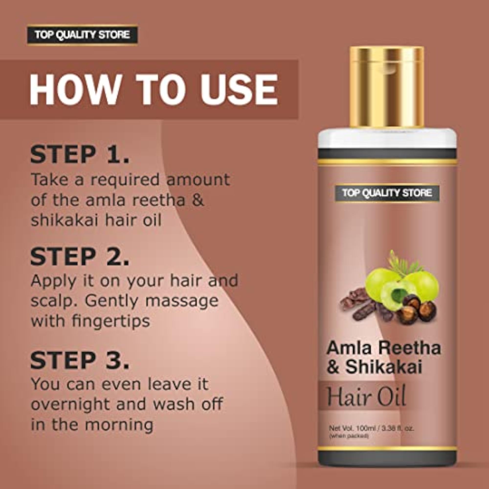 Amla Reetha Shikakai Hair Oil, 100ml