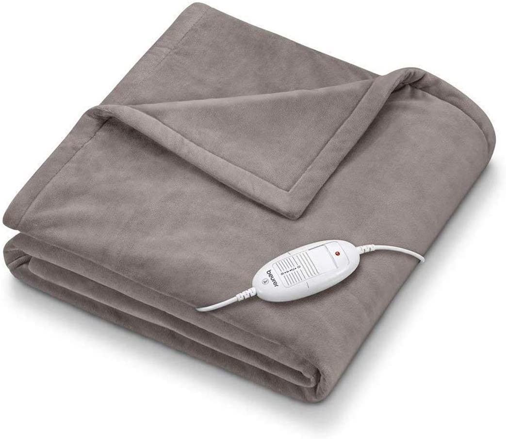 Beurer HD75UK Electric Throw - Taupe | Breathable Heated Throw for Sofa and  Bed | Heating Blanket with Ultra-Soft Fleece Fibres | Automatic Switch-Off  | Machine-Washable | 180 x 130 cm : Amazon.co.uk