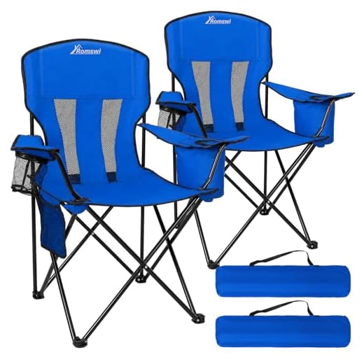 Folding Camping Chairs Set with Cooler
