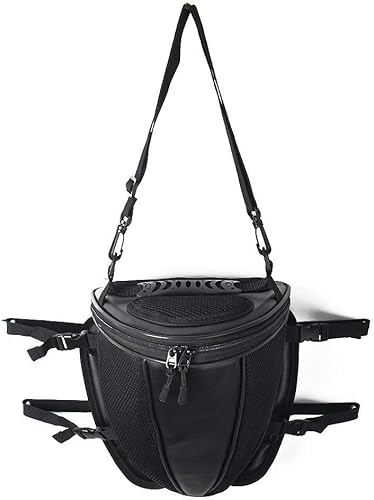 Miniatura 7 de Bolsa de sillín para asiento trasero de motocicleta, bolsa de transporte impermeable para asiento trasero, mochila de montar para motocicleta,
