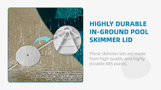 TonGass Skimmer-Ventildeckel – 2 Stück, Rund, Für 22,9 Cm Pool- & Spa-Skimmer