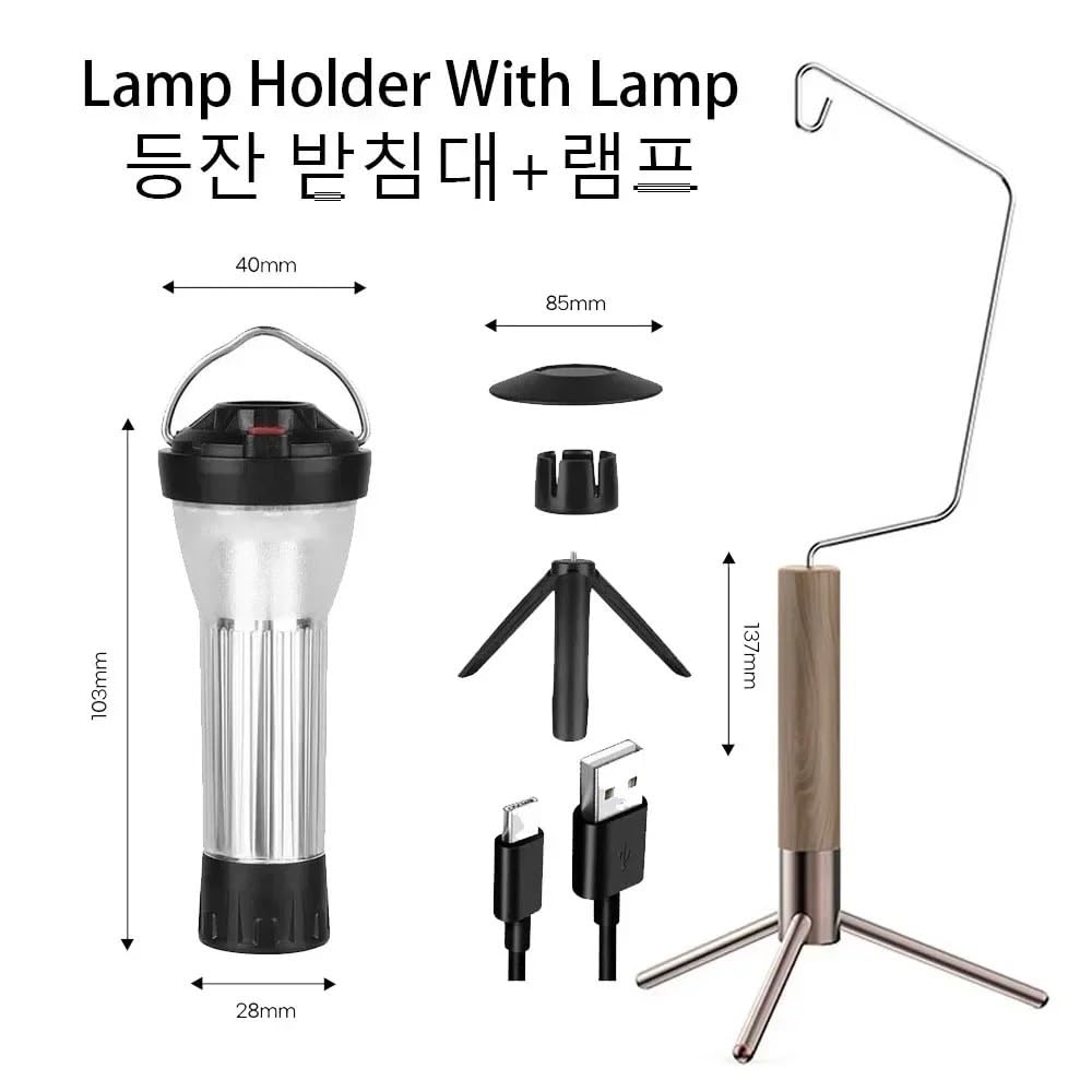 Linterna for Acampar al Aire Libre de 3000mAh, 5 Modos de iluminación, linternas Led, lámpara de Emergencia, lámpara de Repuesto Plana, Nueva