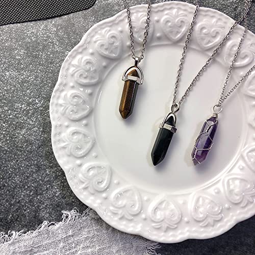 Yiisiiy 12 Pcs Crystal Pendant Necklace Evil Eye Necklace Sunflower Necklace Moon And Sun Hippie Necklace Indie Aesthetic Jewelry Accessories Set For Women Men Girls #TOP5