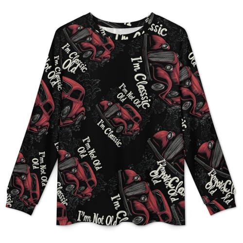 I'm Not Old I'm Classic Funny Car Pajama Set Long Sleeve Lounge Sets Sleepwear 2 Pjs Nightwear for Men Women4