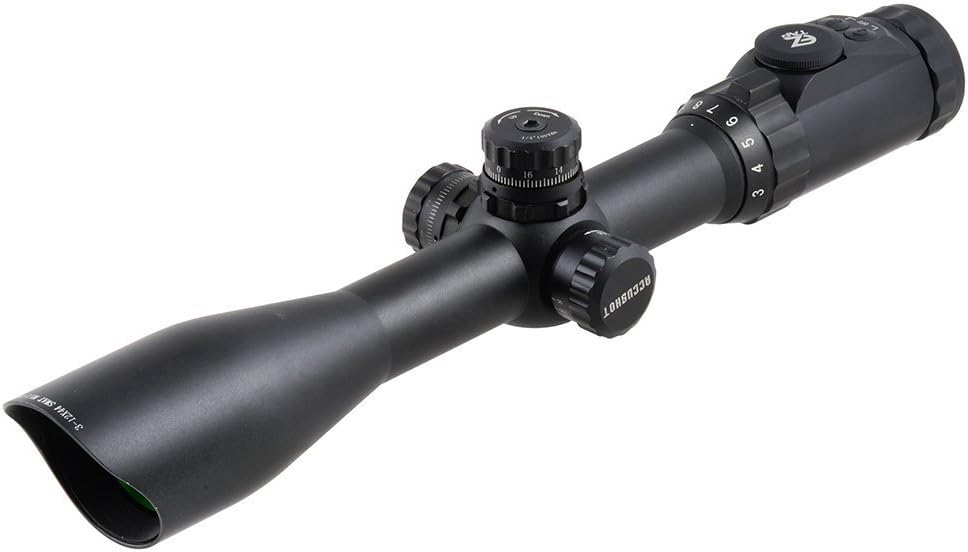 UTG 3-12X44 30mm Scope, AO, 36-color Mil-dot, w/ Rings