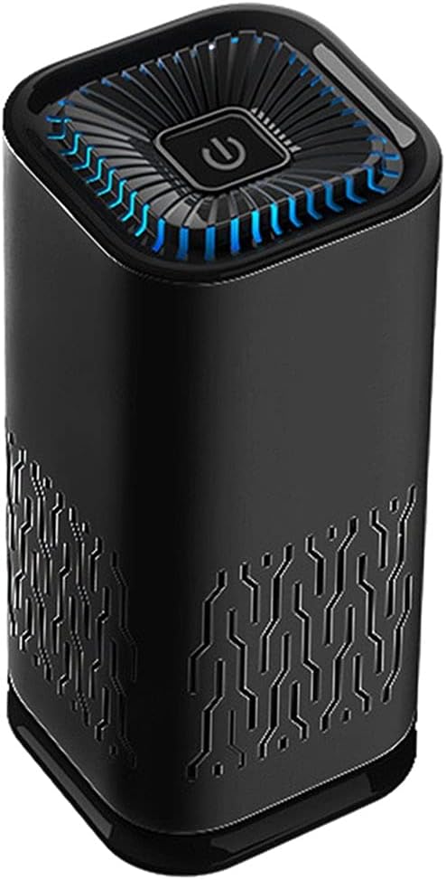 Flameer アレルギー 煙 ほこり 臭いを除去するためのh13 黒 結婚祝い True Hepaフィルター 家庭用寝室 オフィス用の空気清浄機を備えたポータブル車用空気清浄機