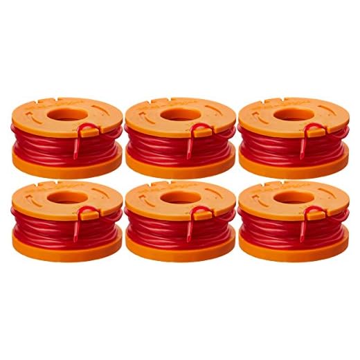 WORX WA0010 6-Pack Replacement Trimmer Line for Select Electric String Trimmers