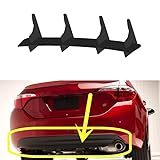 vesucar Compatible with Toyota Corolla American Version 2014-2019 Year Rear Diffuser Bumper Lips Spoiler Splitter Body Kit Accessories
