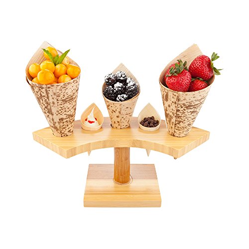 Restaurantware RWB0150 Cone Stand slots, Bambou Cover