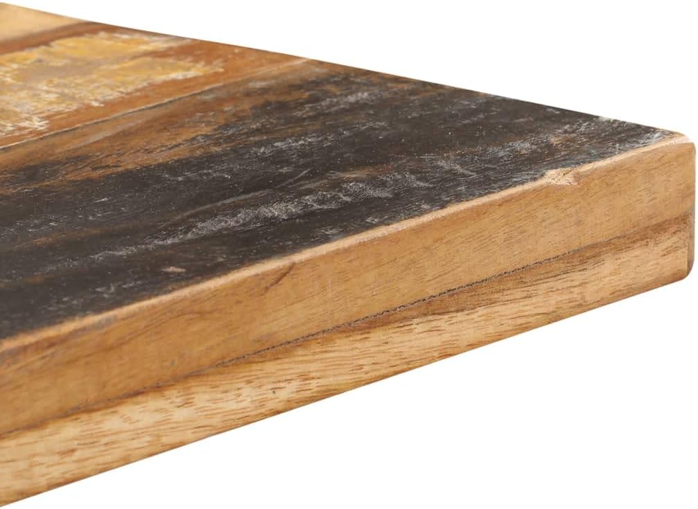 Bistro Table Square,Side Table,Coffe Table,Dining Room Table,Console Table,Plant Rack,Assembly Required,Fits Your Patio, Kitchen, Cafe,Restaurant, Bistro, 23.6"x23.6"x43.3" Solid Reclaimed Wood