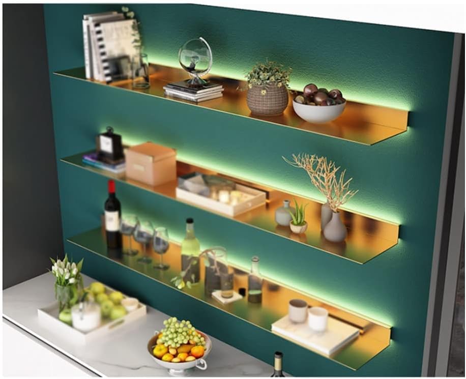 Étagère murale en métal pour habiller un mur vide avec style et lumière