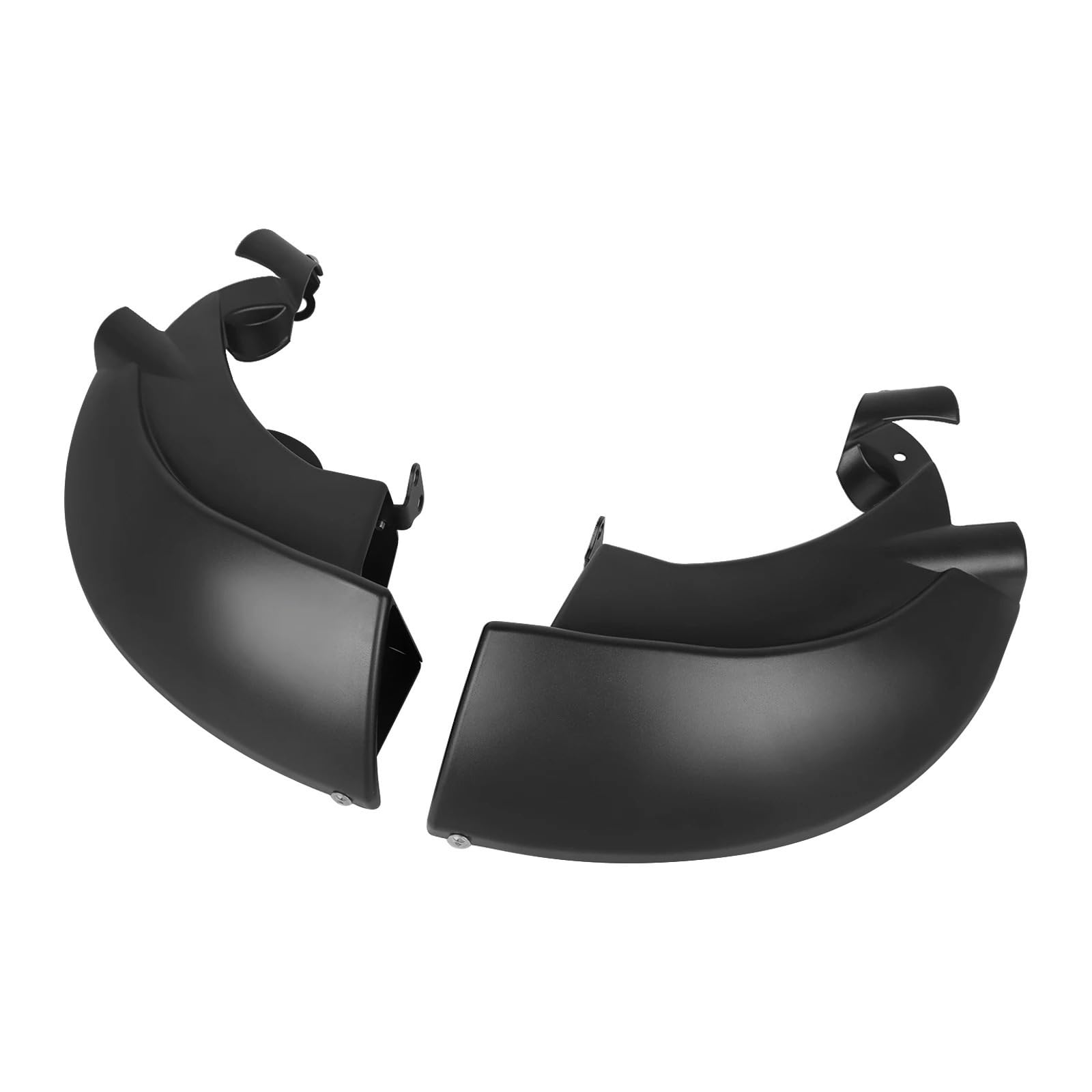 Compatible con Cubierta Lateral refrigeración Pinza Freno ABS | Ajuste la dirección del flujo de aire y evite que los desechos del camino bloqueen la ventilación.(Glossy black)