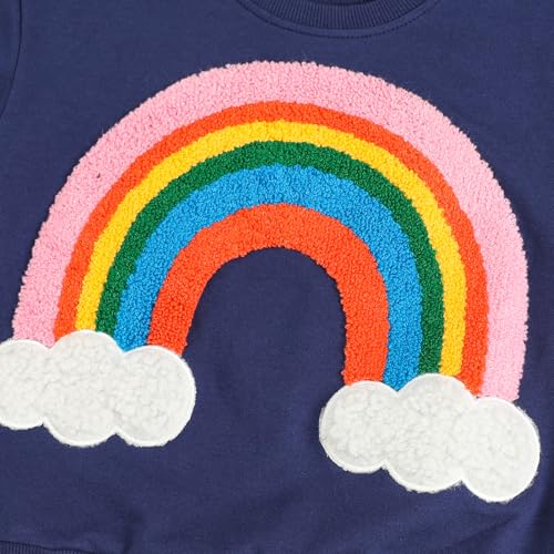 HILEELANG Girl Sweatshirts Halloween Christmas Crewneck Long Sleeve Pullover Cotton Graphic Top Sweater Shirts3