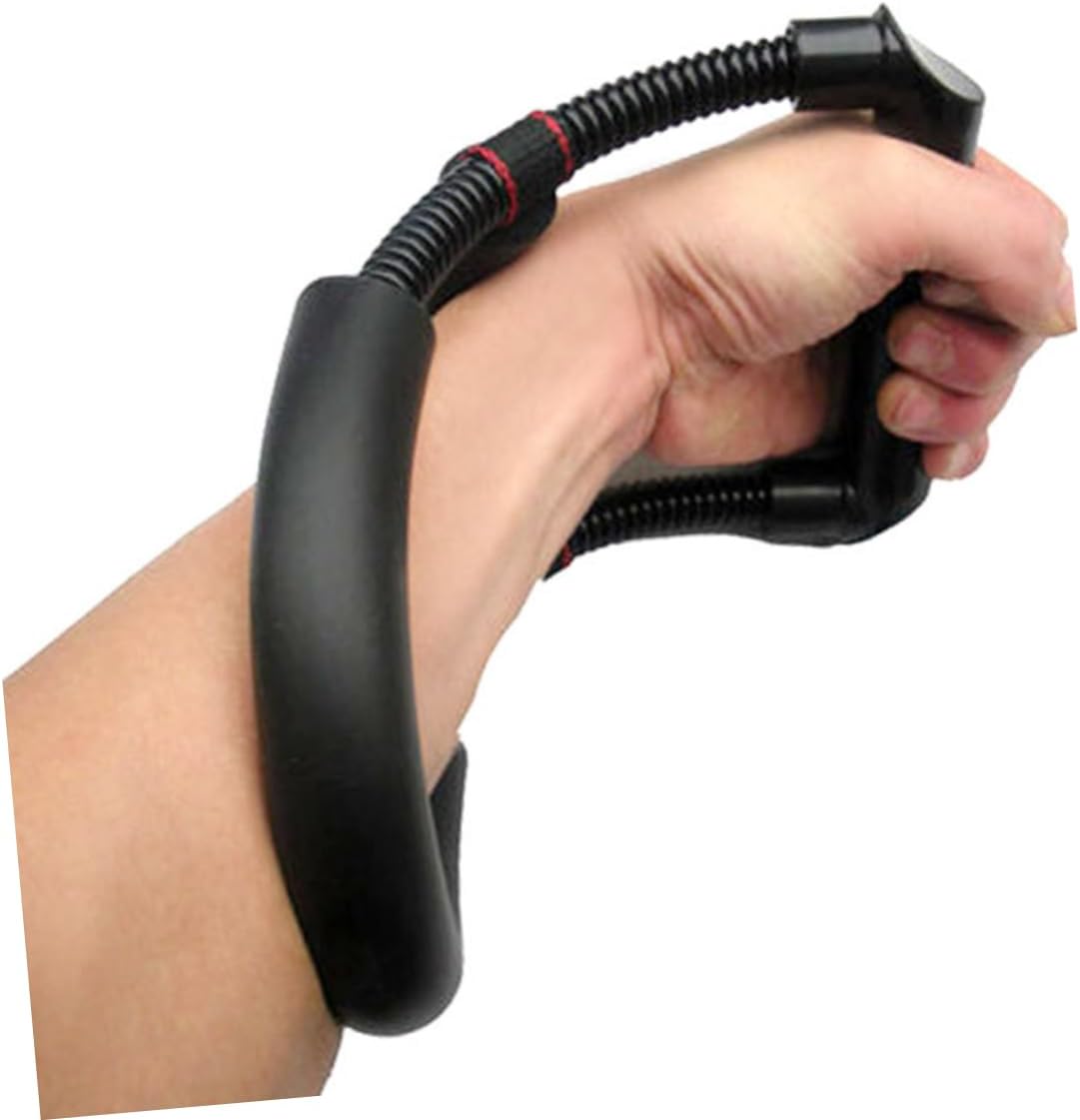 Black Wrist Exerciser Spring Steel Arm Trainer for Gym Training