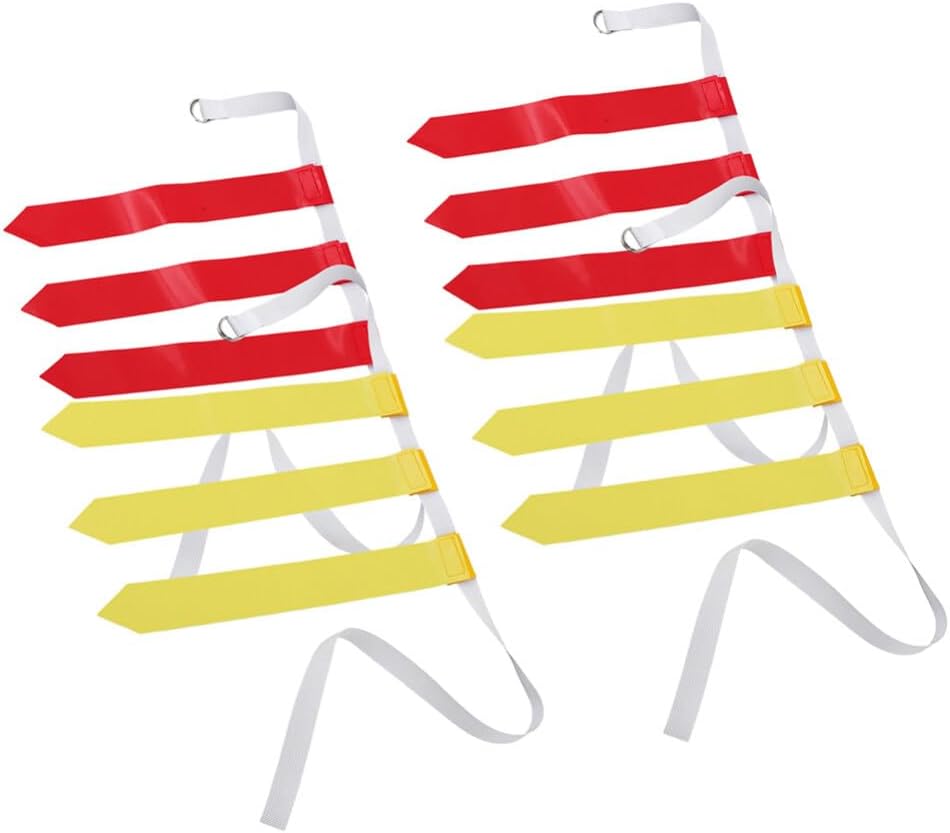 HANABASS 4pcs Flag Football Belts Kit Adjustable Waist Belts, Football Belts and Flags Set, Teens Ideal Football Belts for Kids/Youth/men/women