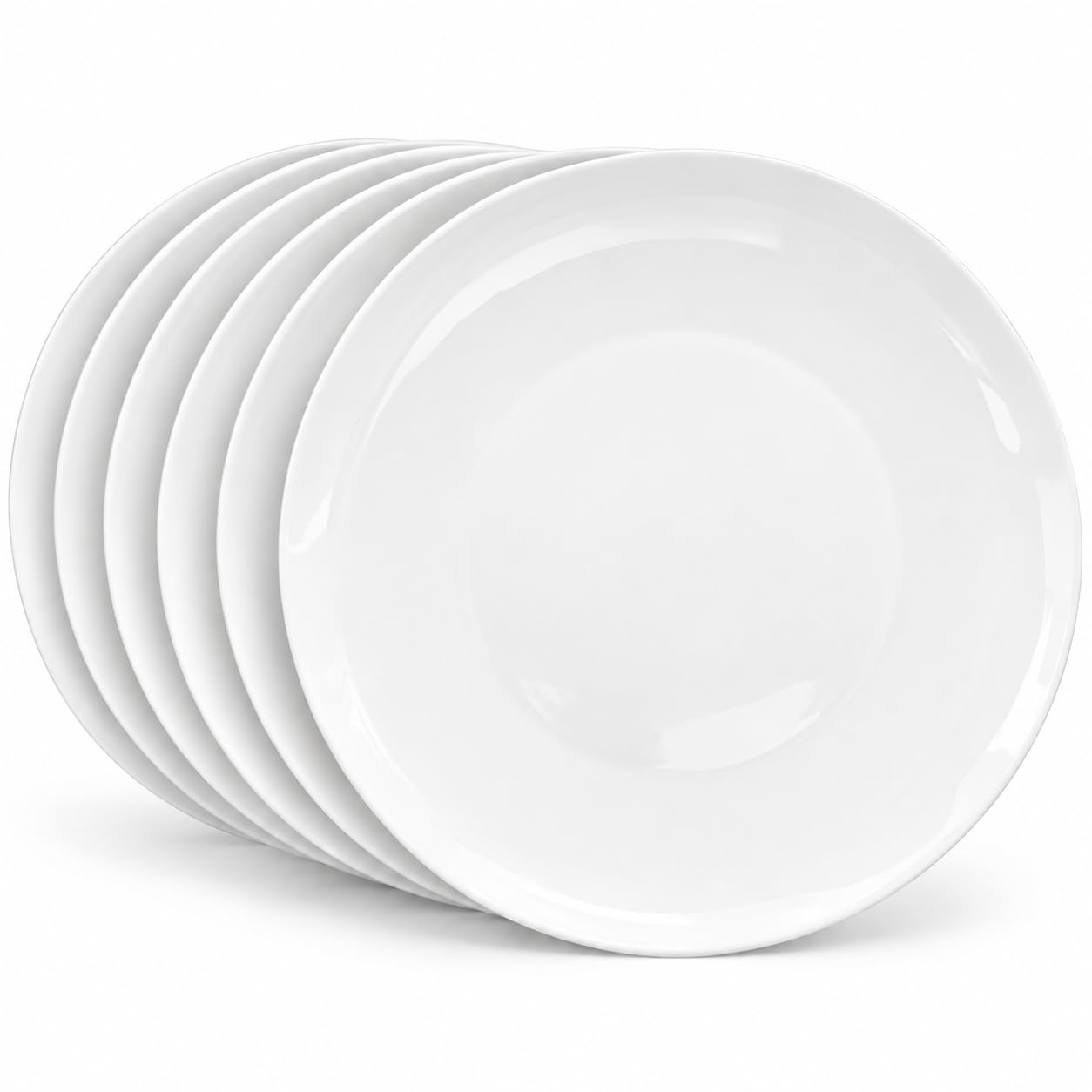 Amazon.com | YALONG White Dinner Plates Set of 6, 10 Inch Ceramic
