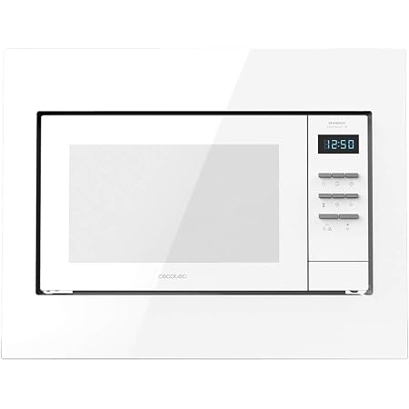 Cecotec Microonde da incasso digitale GrandHeat 2300 Built-in White. 800 W,  23 litri di capacità con grill 1000 W, 8 Funzioni, Timer : Amazon.it: Casa  e cucina