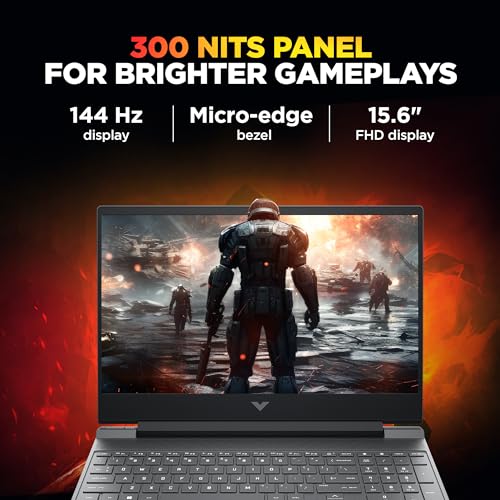 Image of HP Victus, AMD Ryzen 7 260, 8GB RTX 5050 Gaming Laptop,(24GB DDR5,1TB SSD) 144Hz,IPS,300 nits,15.6'(39.6cm) FHD, Win11,M365 Basic(1 year) Office24, Mica Silver, 2.29kg, RGB, Enhanced cooling, fb3185AX